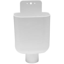 Spillmuff, Ø40 mm, vit