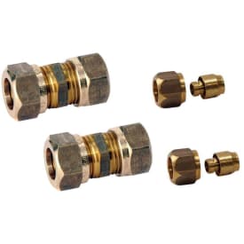 Anslutningsset 10 mm slätända till 15x2,5 mm pexrör