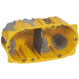 Forfradåse 4M 50 mm, gul, lufttæt, inkl. aflastning, Europadåse