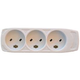 5 stk 3-sokkel M/J EDB, hvit