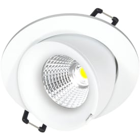 Downlight Velia Large Tilt LED 10,9W 3000K, 230V rund, hvid