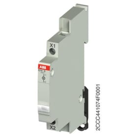 Signallampe 230V LED hvid, til dinskinne, E219-B