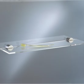 Vola T25A hylde, 55x12 cm, rustfrit stål