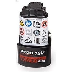 Ridgid batteri, Lithium, 12 V/2,5 Ah