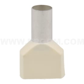 50 stk Tylle Isolerede dobbelt 2x16 mm², hvid, Hi 2x16/14 (50) (T)