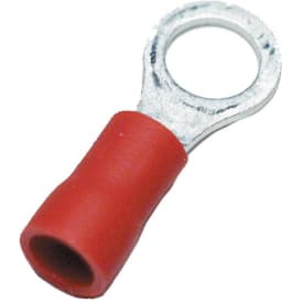 100 stk Isolerede Ringkabelsko rød, 0,50-1,5 mm², M3