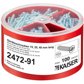 Skruesortiment til Europadåse 2472-91