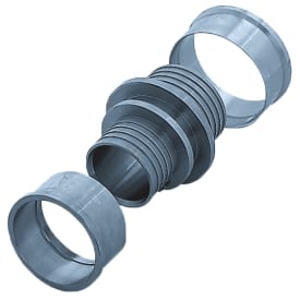 Pressfitting Sanitær reduktionsnippel, til brugsvand og varmeanlæg, 40x32 mm