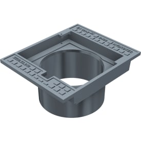 Duco 280 x 200 mm rendestenskarm, flydende, 2-flanget, SG SORT