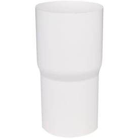Plastmo rørsamlemuffe i hvid med Ø90 mm nedløb