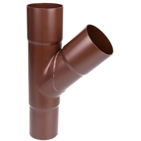Plastmo grenrör Ø75x75mm, 60°, brun