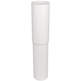 Plastmo lige nedførsel i hvid med til Ø75 mm nedløb