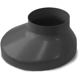 Plastmo brøndkrave i grafit med nedløb Ø90 x 130 mm