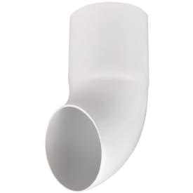 Plastmo udkaster i hvid med Ø75 mm nedløb