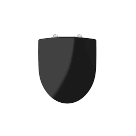 Ifö Spira toiletsæde, soft close, aftagelig, sort