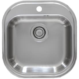 Intra Stylo 100 køkkenvask, 46,5x48,5 cm, rustfrit stål