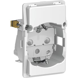 LK Fuga stikkontakt med jord, 1,5 modul, lysegrå