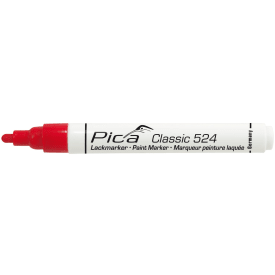 10 stk Pica paint marker, hurtig tørrende, rund spids, rød