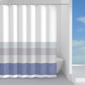 Hefe Jeans duschdraperi, 120x200 cm, mönster
