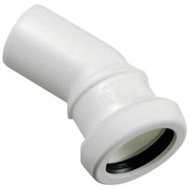 Ostendorf afløbsbøjning, 30°, Ø40 mm, plast, hvid