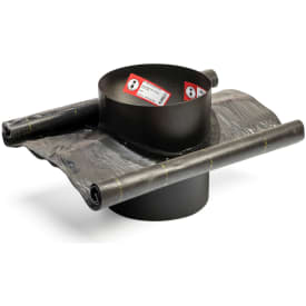 Metalbestos skorsten uØ 250mm tagryg 33-45° flex sort