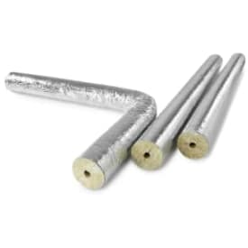 25 meter 15 x 30 mm Rockwool aluskål m. tape