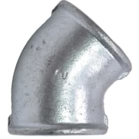 Galvaniseret vinkel, muffe/muffe 1/2" - 45°