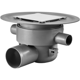 Purus Multiflex Tile Insert afløbskål, til beton og flisegulv, med fliseindsats, Ø75 mm