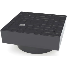 NID 315 mm karm/dæksel m/lås, firkantet, fast, 40 t, komposit