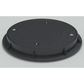 NID 800 mm karm/dæksel, rund, fast, 1,5 t, komposit