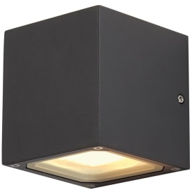 SLV Sitra Cube udendørs væglampe, uplight /downlight, antracit