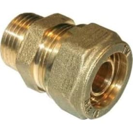 10 stk Pex overgangsnippel, 15 mm x 3/8"