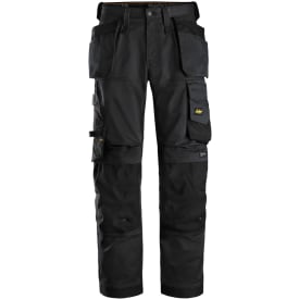 Snickers 6251 håndværkerbukser med stretch, sort, str. 50
