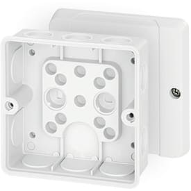 5 stk Hensel DE9341 membrandåse 98x98 mm, hvid