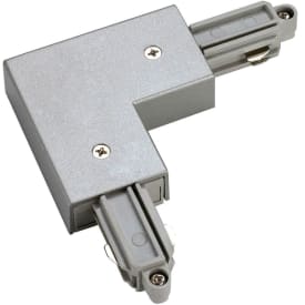 SLV 1F hjørne til påbygningsskinne, indvendig jord, grå