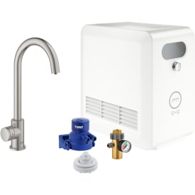 Grohe Blue Professional Mono køkkenarmatur, afkølet vand, brus, stål