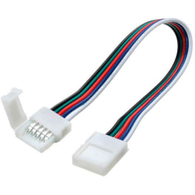 All Light samlestykke til 12 mm LED bånd med farveskift, med ledning