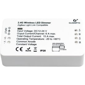 Zigbee Led dimmer 12/24V 2x6A 2,4Ghz