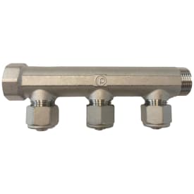 Brugsvandsfordelerrør TEA, 16/12 mm, cc50, messing 3 afg.