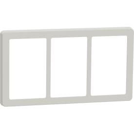 LK Fuga Base 63 ramme, 3x1,5 modul, lysegrå