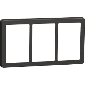 LK Fuga Base 63 ramme, 3x1,5 modul, koksgrå