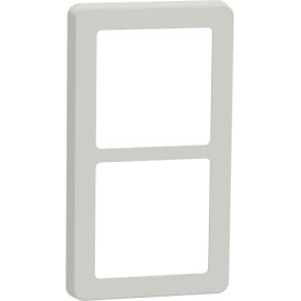 LK Fuga Base 63 ramme, 2x1 modul, lysegrå