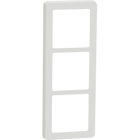 LK Fuga Base 63 ramme, 3 modul, hvid