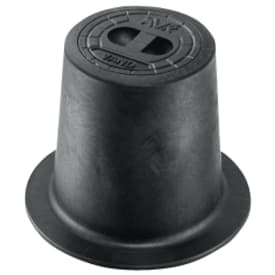 AVK 121 x 157 mm rundt, fast gadedæksel, PA+/støbejern, sort