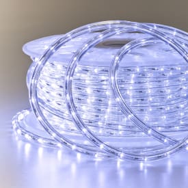 MK Rope Light 30 LED lysreb, 45 meter, 230V, koldhvid