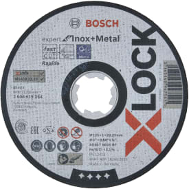 Bosch X-LOCK kutteskive EFMI, 125 x 1,0 mm, inox og stål