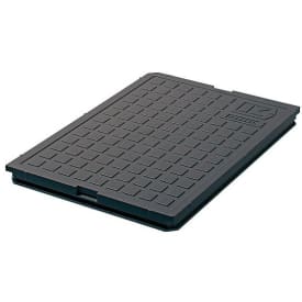 Kessel dæksel til minilift installeret i gulv, gråt