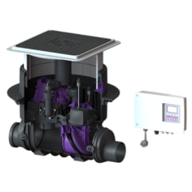 Kessel Pumpfix 110 mm højvandslukke med pumpe til gulv