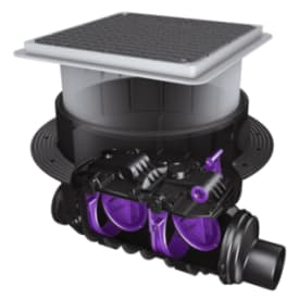 Kessel SWA 110 mm højvandslukke til gulv, gråt spildevand