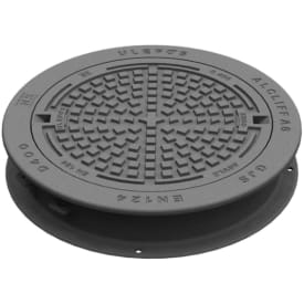 Ulefos A6 VL2E betäckning/lock, rund, teleskopisk, D400, segjärn